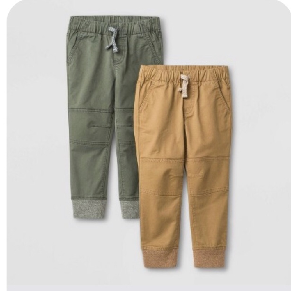 Toddler Boys’ 2pk Cat & Jack Brown/Olive 2T